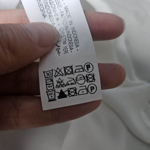 ZARA White Blouse Gold Trim details Button up Western Coastal XS NWT - Picture 10 of 10